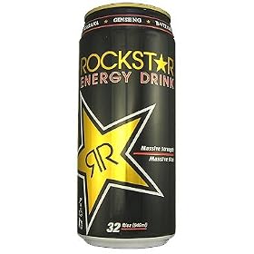 5 Pack - Rockstar Energy Drink Massive Strength Massive Size - 32oz.