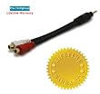 Pro-Techgroup Professional Grade 7-inch 3.5mm Stereo Male to 2RCA Female 22AWG Adapter Cable - Gold Plated Connectors