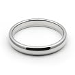 14K White Gold Men's & Women's Wedding Bands 3mm comfort-fit