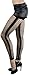 ToBeInStyle Women’s Diamond Net w/Opaque Side Seam Spandex Leggings Black