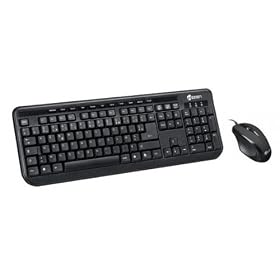 Heden - Kit clavier multimedia + Souris optique - 800 dpi - USB 2.0 - Noir