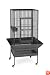 Prevue Hendryx 3252BLK Pet Products Parkway Wrought Iron Bird Cage, 24 by 22 by 52-3/4-Inch, Hammertone Black