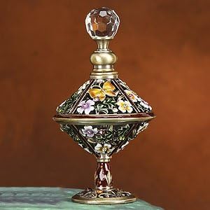 Crystal Jewel Floral Perfume Bottle