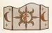 Kitchen & Housewares : 55'' Sun Moon Face Metal Fireplace Screen