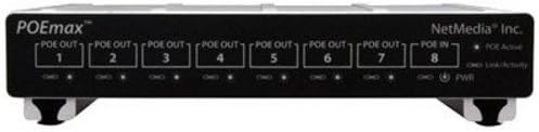 Poemax 7-Port W/ Poe Output Switch
