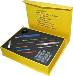 High Quality Watch Band Sizing Link Removing Battery Repair Tool Kit in Yellow Box