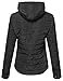 Awesome21 Women's Fine Quality Quilted Design Lined Hoodie Zipper Closure Jacket
