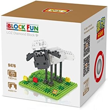 Life Taste Loz DIY Micro-sized Shaun the Sheep Building Blocks, 190 PCs