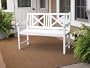 WHITE WOODEN BENCH