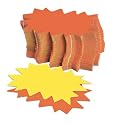 agipa Signal-Etiketten ZollStern Zoll, gelb/orange, 80 x 120 mm