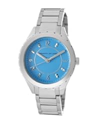 Kenneth Jay Lane Womens KJLANE-2236 Blue Dial Stainless Steel Watch