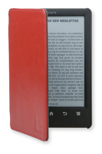La housse etui Sony PRS T3S Slimfit rouge foncé de Gecko Covers pour la Sony PRS T3S lecteur électronique