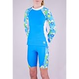 Tuga UPF 50+ Girls Shoreline Long Sleeve Top and Jammers (UV Sun Protective)