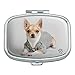 Chihuahua Little Dog in a Sweater Rectangle Pill Case Trinket Gift Box