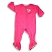 Wonder Kids   Infant and Toddler Girls Heavyweight Footed Hearts Blanket Sleeper   Pink  Purple