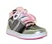 Pineapple Girls Leap Grey & Pink Hi Top Baseball Style Lace Up Boots