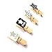 LWR CRAFTS Wooden Mini Clothespins Stars 24 Pieces and Jute Cord 8 Ft