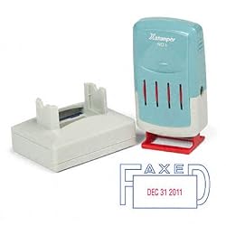 Shachihata, Inc. 66213 Xstamper VersaDater Pre-Inked Message Dater, FAXED, 1 5/16" x 2 1/8", BE/Red