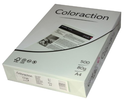 Coloraction 838A 080S 21 Antalis DIN A4, 160 gr/mq- Carta per fotocopie, colore: Verde chiaro Coloraction 838A 080S 21 Antalis DIN A4, 160 gr/mq- Carta per fotocopie, colore: Verde chiaro