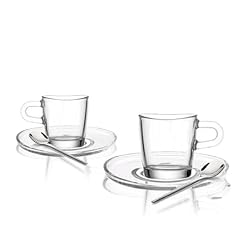Leonardo Espresso Set 6 tlg. Loop / 2 Espressotassen, 2 Untersetzer und 2 L�ffel