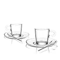 Leonardo Espresso Set of 6 Loop / 2 espresso cups, 2 spoons and 2 Coasters