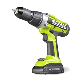 Rockwell RK2810K2 18-Volt Lithiumtech Lithium-Ion Cordless Drill Driver