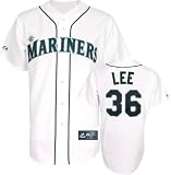 Cliff Lee Jersey: Adult 2010 Majestic Home White Replica #36 Seattle Mariners Jersey - Large