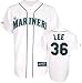 Cliff Lee Jersey: Adult 2010 Majestic Home White Replica #36 Seattle Mariners Jersey