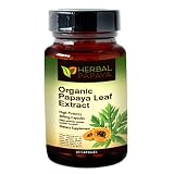 100% Organic Papaya Leaf Extract - 60 Capsules ~ Herbal Papaya