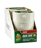 Duck Colored Tape, 1.88-Inch Wide, White, 20 Yards Per Roll (6 Rolls) (392973)