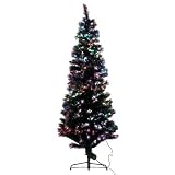 Xmas 高輝度LEDファイバークリスマスツリー 高さ150cm ブラック