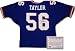 Lawrence Taylor New York Giants NFL Hand Signed Authentic Style Home Blue Football Jersey