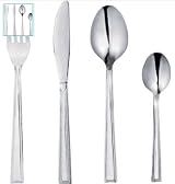 Great Value Range 24 Piece Venice Cutlery Set - 6 place settings comprising 6 knives, 6 forks, 6 dessert spoons, 6 teaspoons.