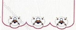 Miniature Basket Embroidered Curtain Kit by Lindee's Little Linens