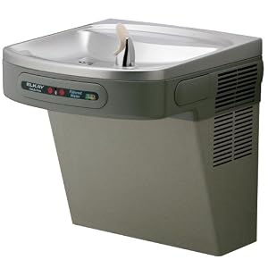 Elkay LZOVR8S3JO Stainless Steel 8 GPH ADA Wall Mount Single Level Hands Free Filtered Water Cooler