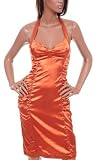 Sexy Bronze Orange Celebrity Style Cocktail Party Dress with Side Rouching