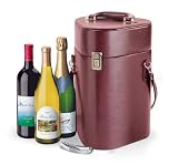 Rhapsody - Mahogany/Tan 3 Bottle Wine Case