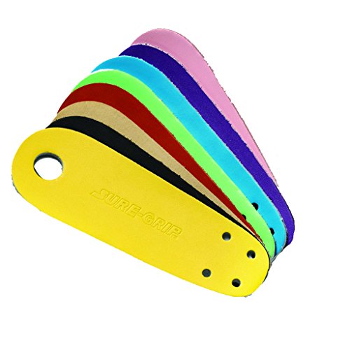 Sure-Grip Leather Toe Guards for Roller Skate - red