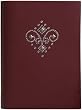 Crystal Fleur-De-Lis Journal Diary, Applied Crystals On Cover, Lined Pages, 5x7"