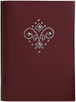 Crystal Fleur-De-Lis Journal Diary, Applied Crystals On Cover, Lined Pages, 5x7"