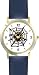 Spider - Tarantula Insect on Web - Animal - WATCHBUDDY® DELUXE TWO-TONE THEME WATCH - Arabic Numbers - Blue Leather Strap-Size-Children's Size-Small ( Boy's Size & Girl's Size )
