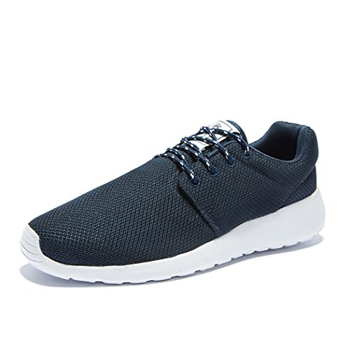 Adi Mens Breathable Comfortable Lace-Up Running Shoes,Walk,Beach Aqua,Outdoor,Exercise,Athletic Sneakers EU42 Dark blue