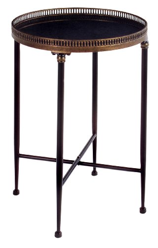 Round Iron Occasional Accent Side Table