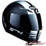 AGV S4/S-4 BLACK/SILVER LARGE/LG RACE HELMET