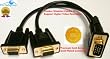 Pro-Techgroup Premium GOLD Series VGA SVGA Monitor Projector Splitter cable - double shielded Gold plated to support higher Video resolutions