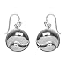 Sterling Silver Puffed Yin Yang Drop Earrings