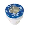 Bussmann SL-15PK4 15 Amp Time Delay Loaded Link Rejection Base Plug Fuse, 125V UL Listed, 4-Pack