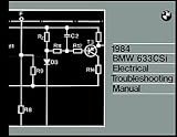 1984 BMW 633CSi Electrical Troubleshooting Manual Reprint