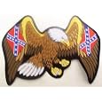 Rebel Flag Flying Eagle Motorcycle Vest Patch Biker