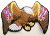 Rebel Flag Flying Eagle Motorcycle Vest Patch Biker